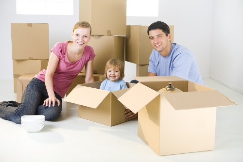 Removals team planning a home move in Bromley street with loading access