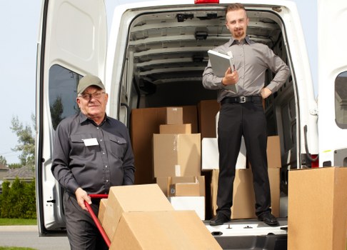 Customer complaint review process for a moving service