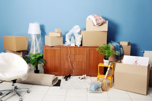 Careful loading of sofas and cabinets for local removals