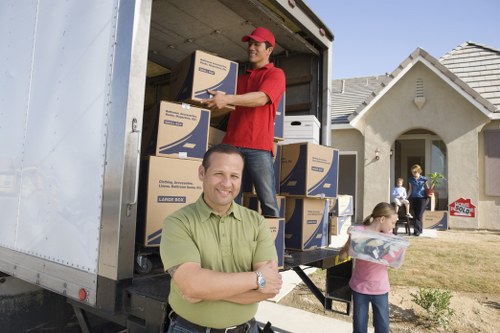 A Bromley packing team preparing household items for a move