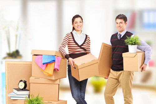 Local office movers preparing a commercial move in Bromley