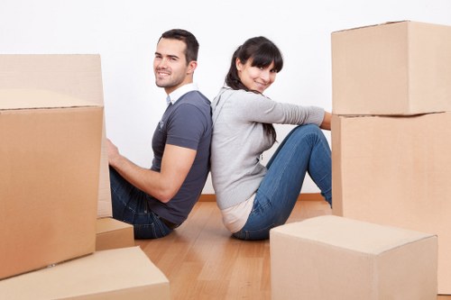 Local office relocation team working in Bromley town centre